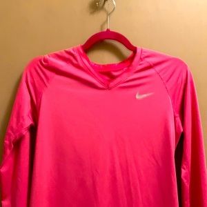 Nike pro combat pink shirt like new. Not my color.